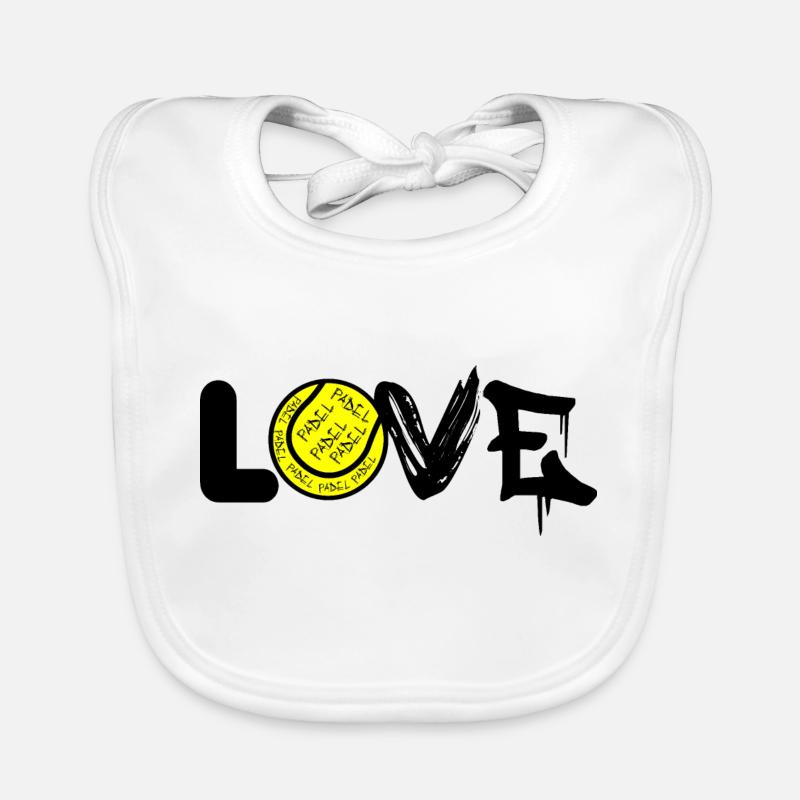 Padel - Gift for padel player Organic Baby Bibs