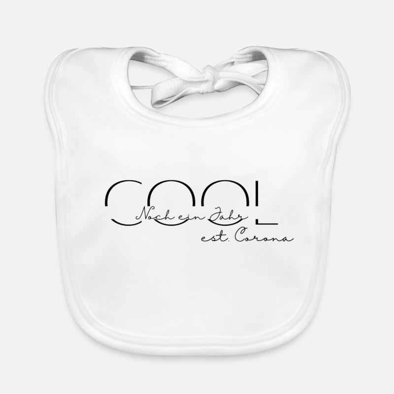 Cool, noch ein Jahr seit Corona Baby Bio-Lätzchen