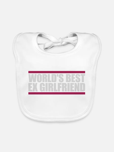 World's Best Ex Girlfriend - Organic Baby Bibs - white - Front