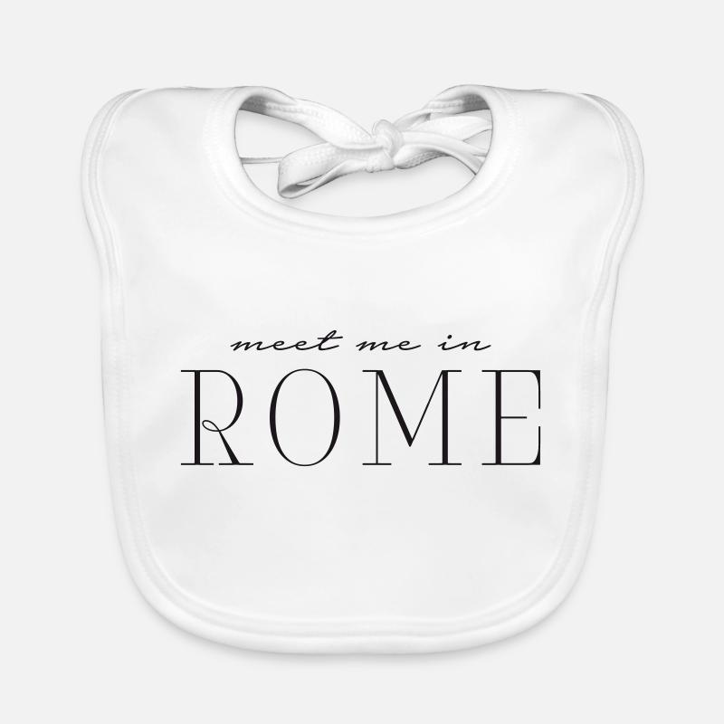 Rencontrez-moi à Rome Bavoir bio Bébé