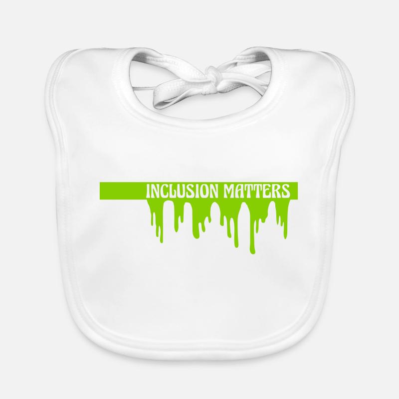 inclusion matters Logo Zitat Baby Bio-Lätzchen