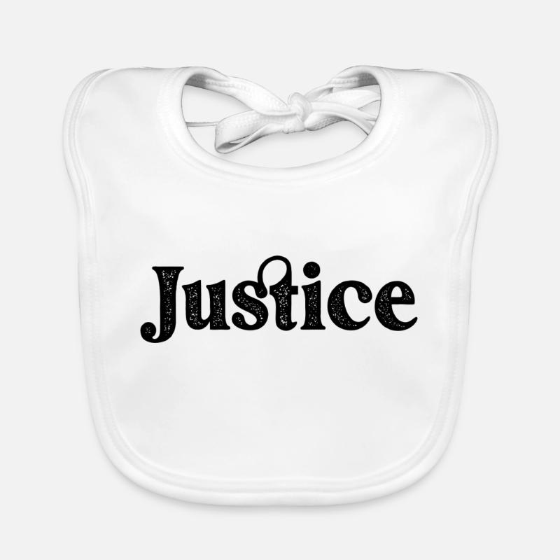 Mot de justice de conception Bavoir bio Bébé