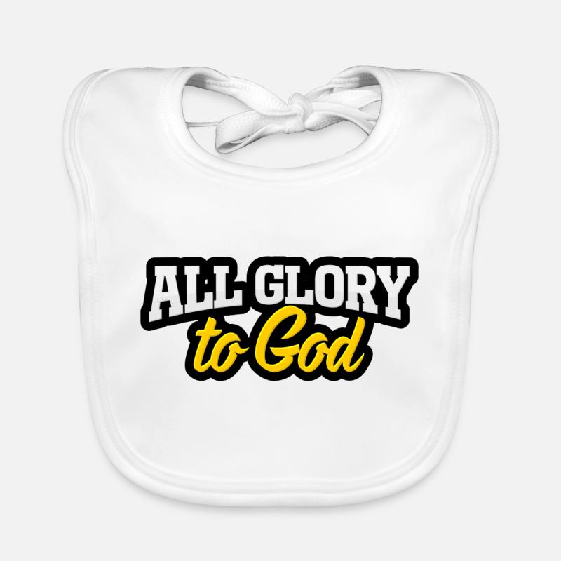 TOUTE GLOIRE à Dieu Bavoir bio Bébé