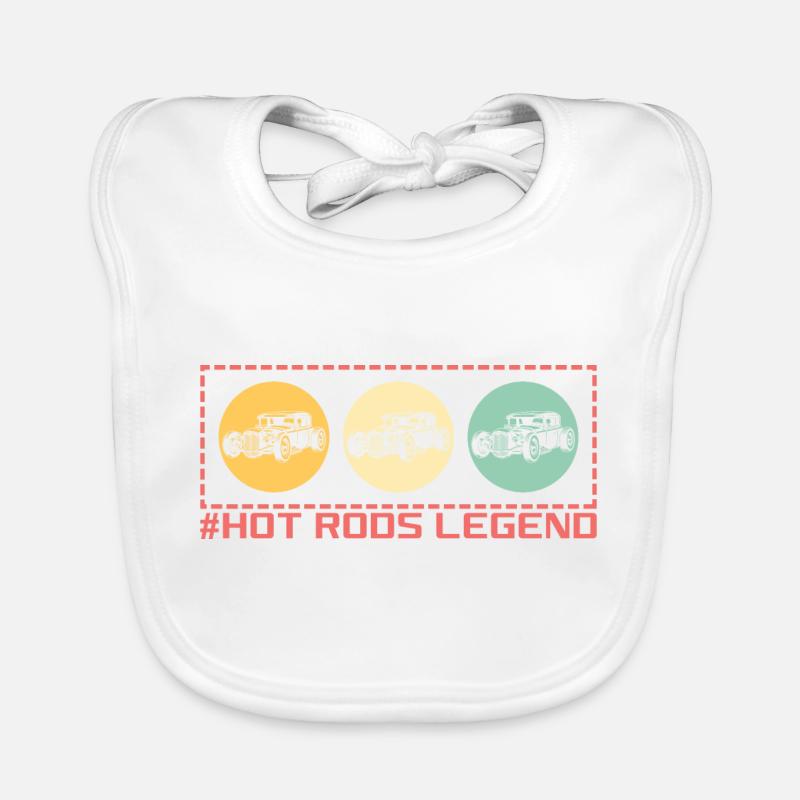 Hot Rods Legend- Oldtimer Baby Bio-Lätzchen