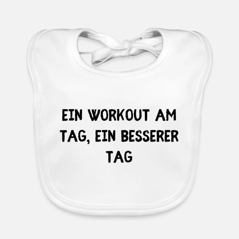 Workout am Tag Baby Bio-Lätzchen