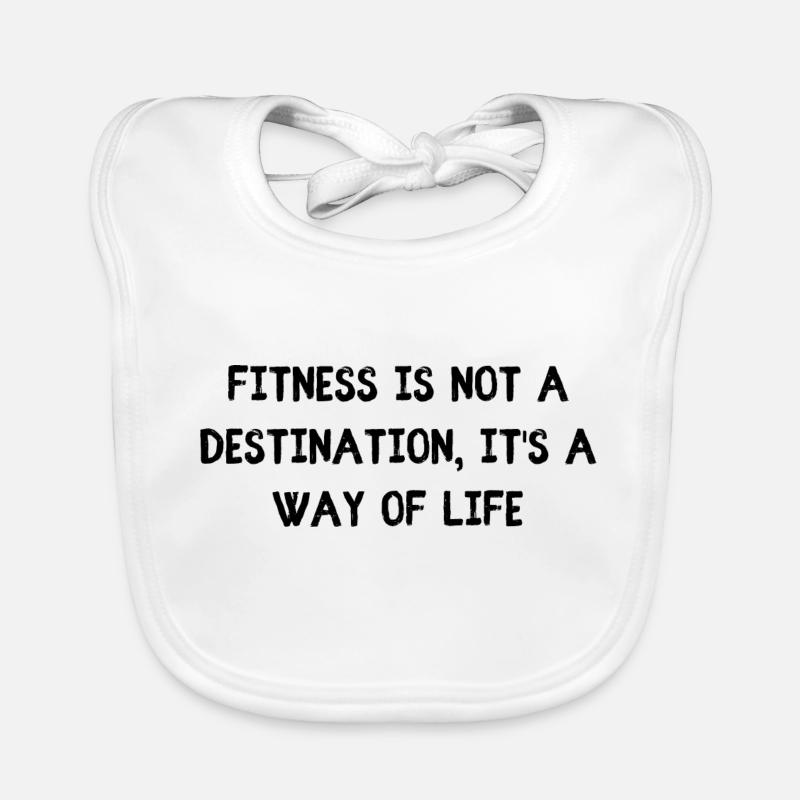 La forme physique, c’est la vie Bavoir bio Bébé