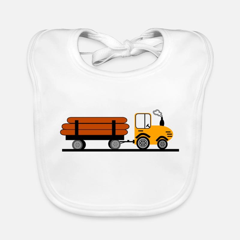 Traktor Baby Bio-Lätzchen