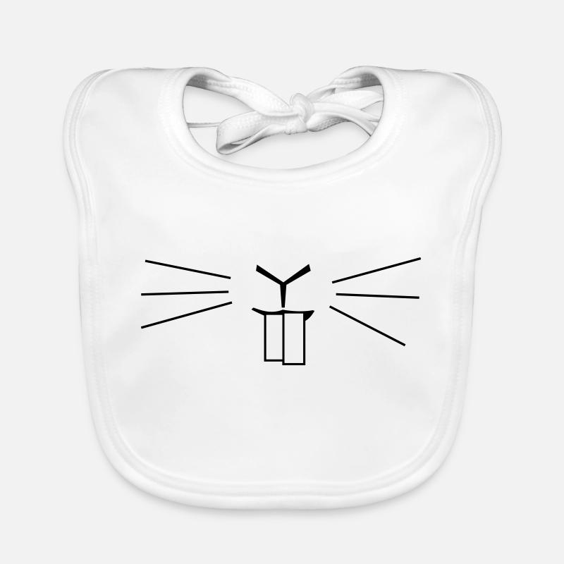 Lustiger Hase rabbit buny funny Baby Bio-Lätzchen