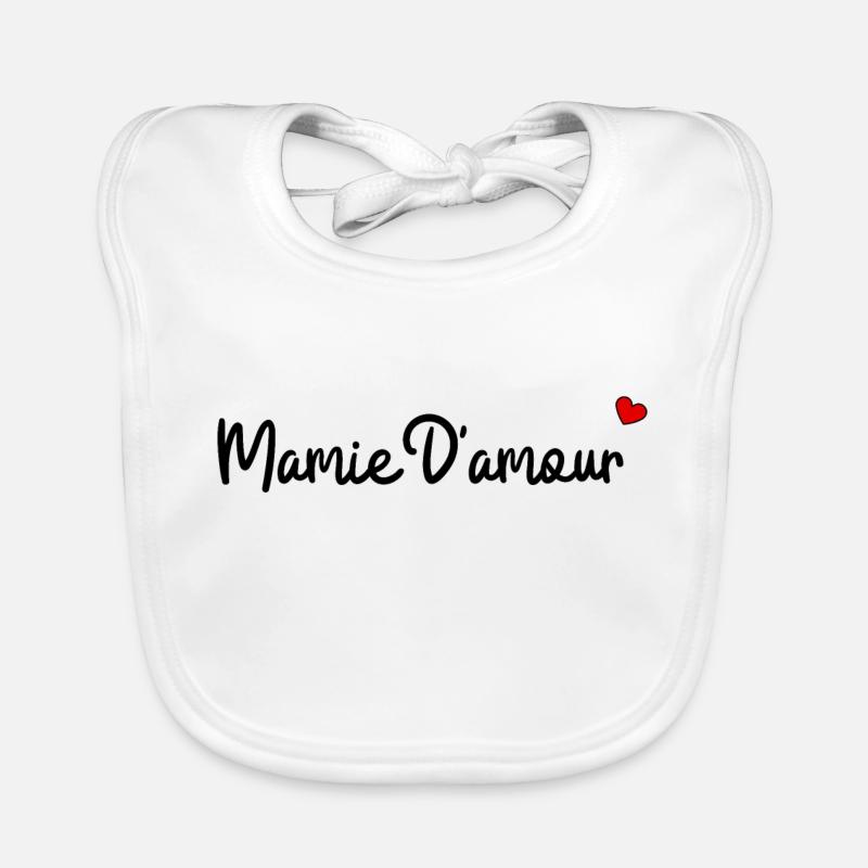 Mamie d'amour Bavoir bio Bébé