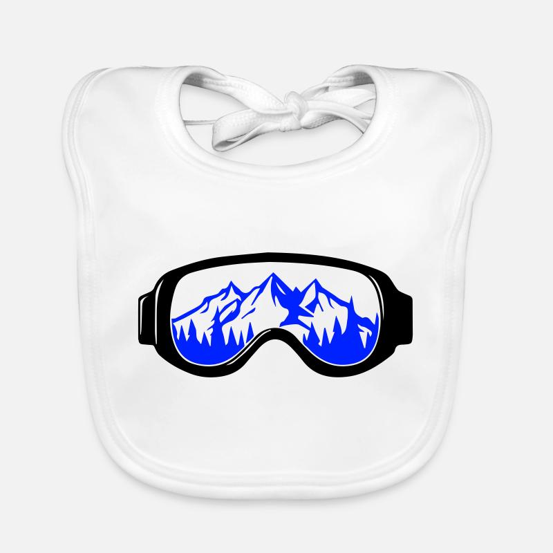Ski goggles Organic Baby Bibs