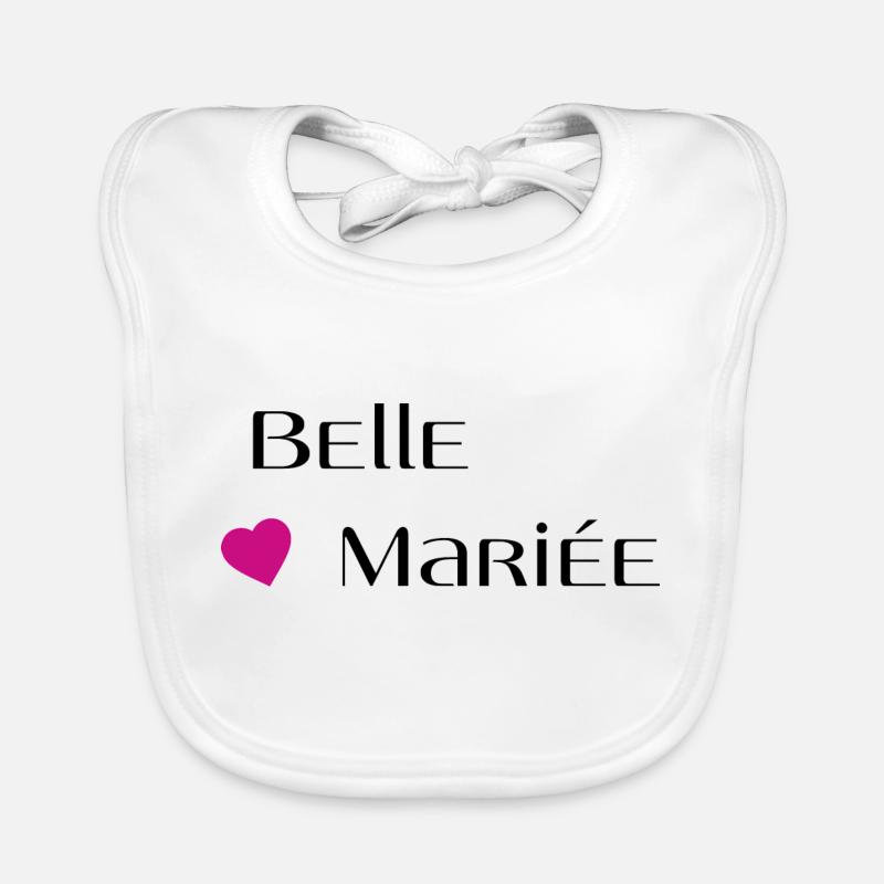 Belle mariée Bavoir bio Bébé