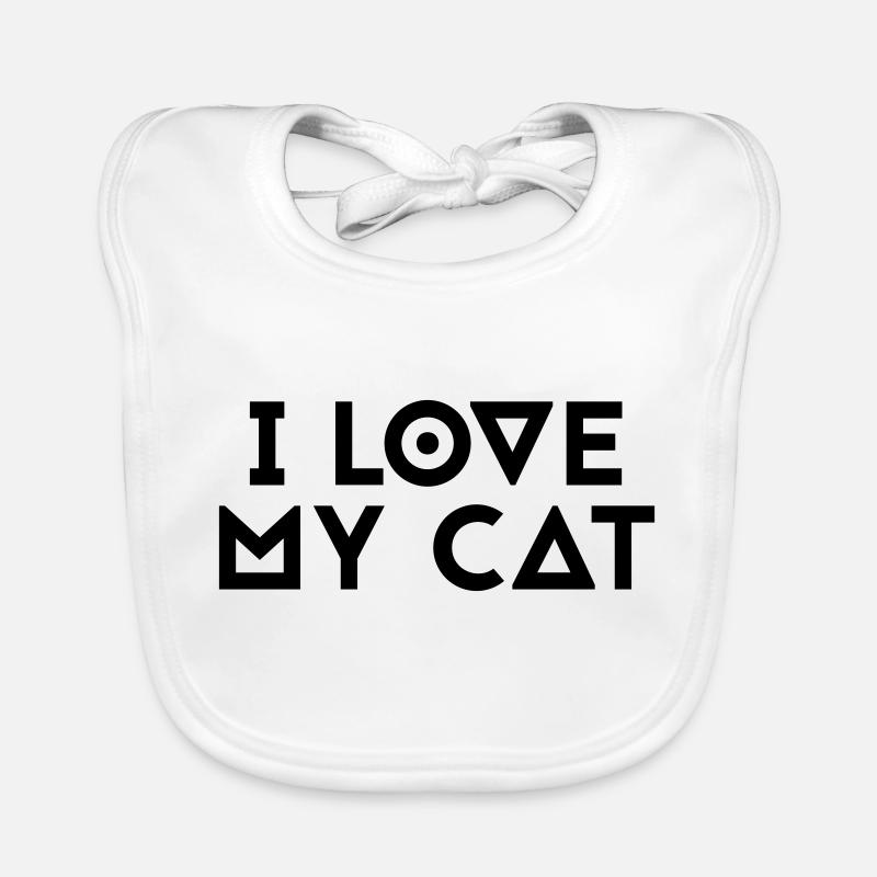 J’aime mon chat Bavoir bio Bébé