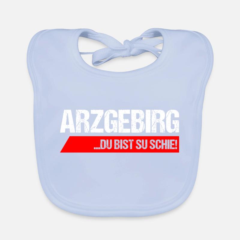 Arzgebirg du bist su schie Baby Bio-Lätzchen