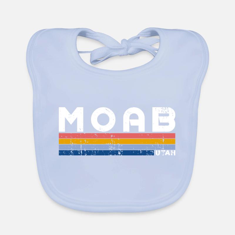 Vintage 70s 80s Style Moab, Utah Bavoir bio Bébé