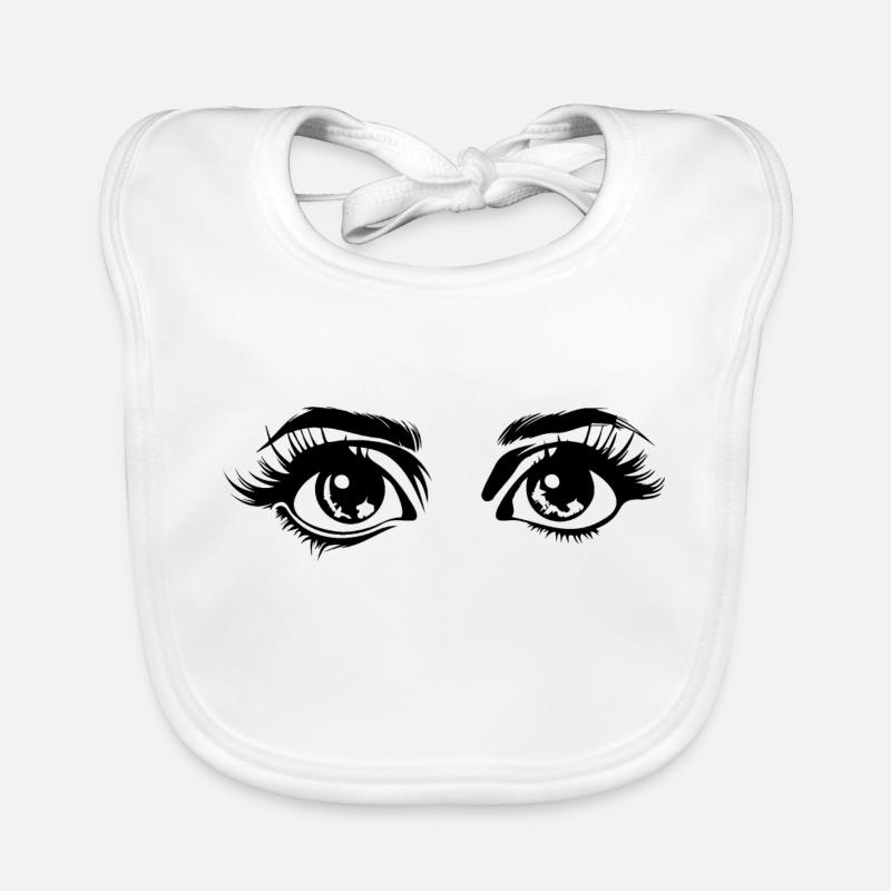 Ophtalmologiste Eye Eyes Bavoir bio Bébé