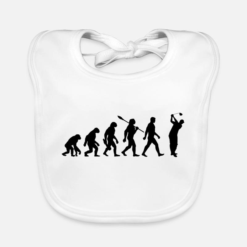 Evolution Golf - Golfspieler Baby Bio-Lätzchen