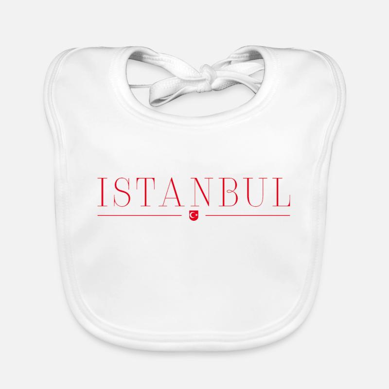 Ich liebe Istanbul Baby Bio-Lätzchen