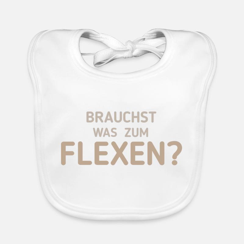 Flexen - Funny Saying Organic Baby Bibs