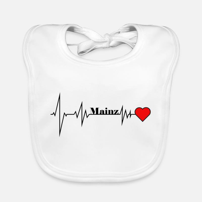 Mainz im Herzen Baby Bio-Lätzchen