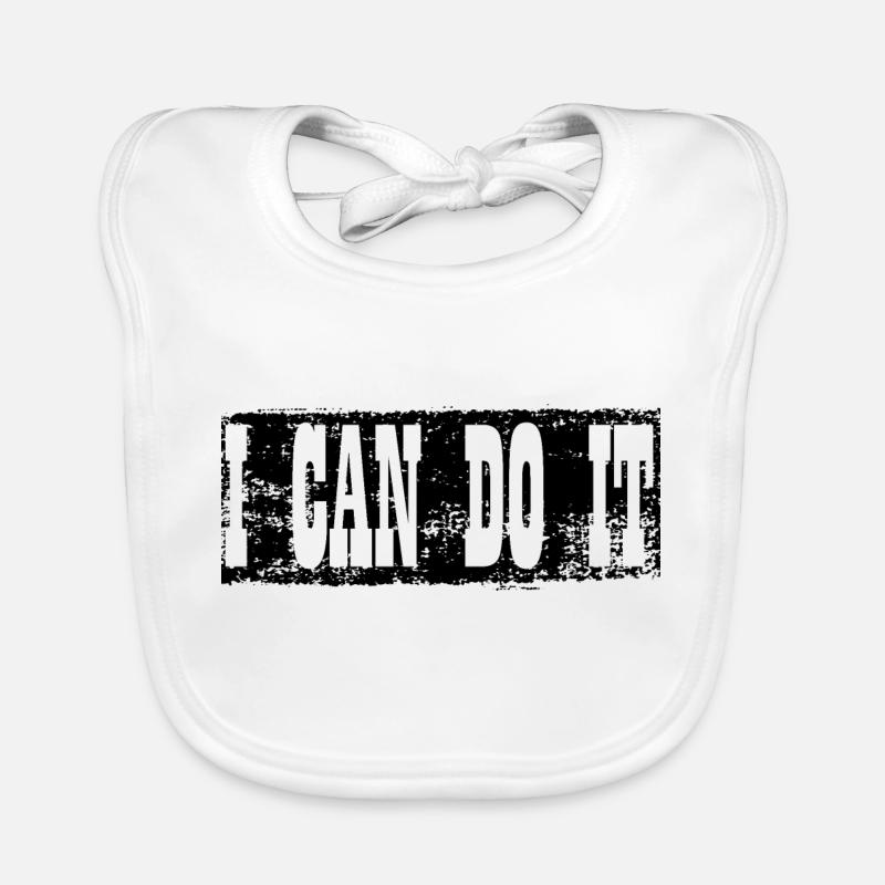 design I CAN DO IT Bavoir bio Bébé