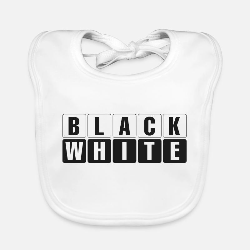 Black and White Organic Baby Bibs