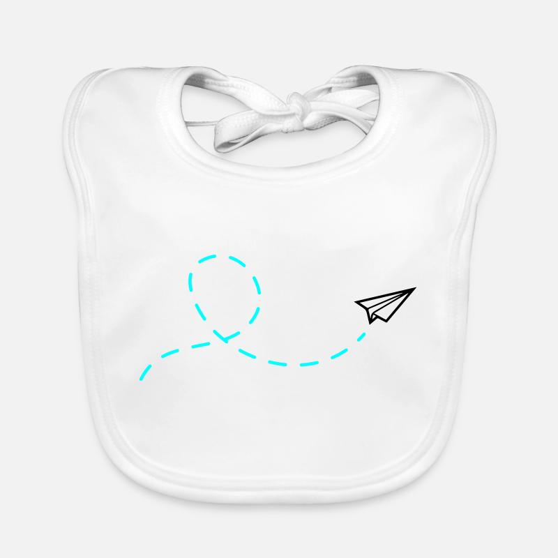 Avion en papier Bavoir bio Bébé