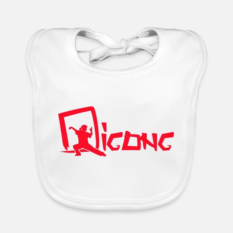 Qigong logo Baby Bio-Lätzchen