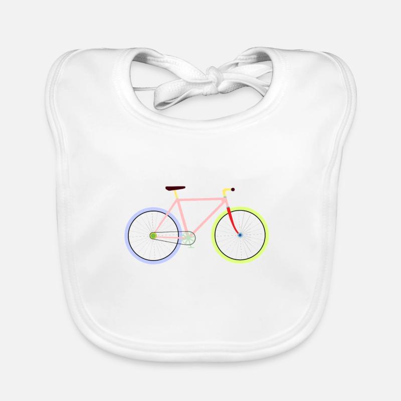 Single Speed colorful Organic Baby Bibs