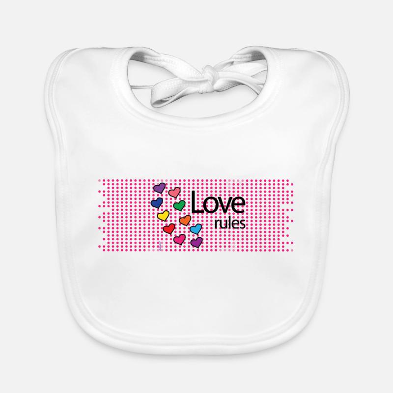 Die Liebe regiert Baby Bio-Lätzchen