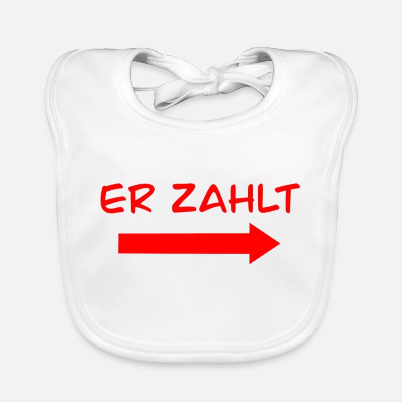er zahlt Baby Bio-Lätzchen