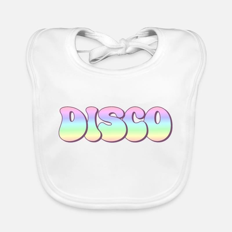 Disco - Baby Bio-Lätzchen - Weiß