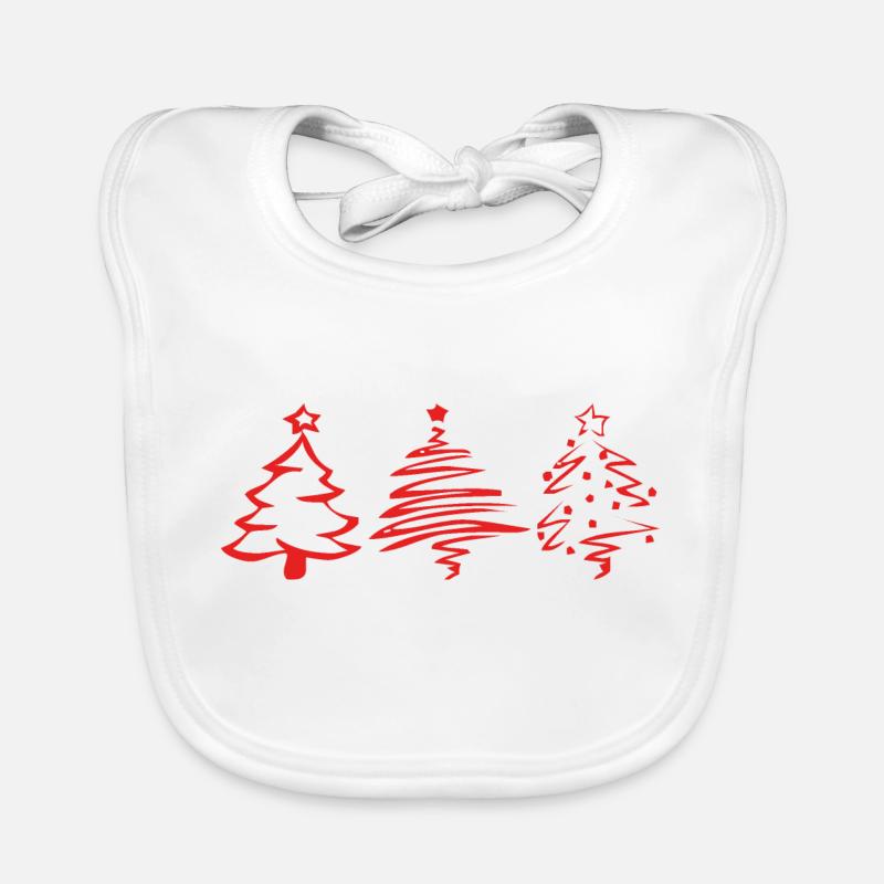 Weihnachtsbaum Baby Bio-Lätzchen