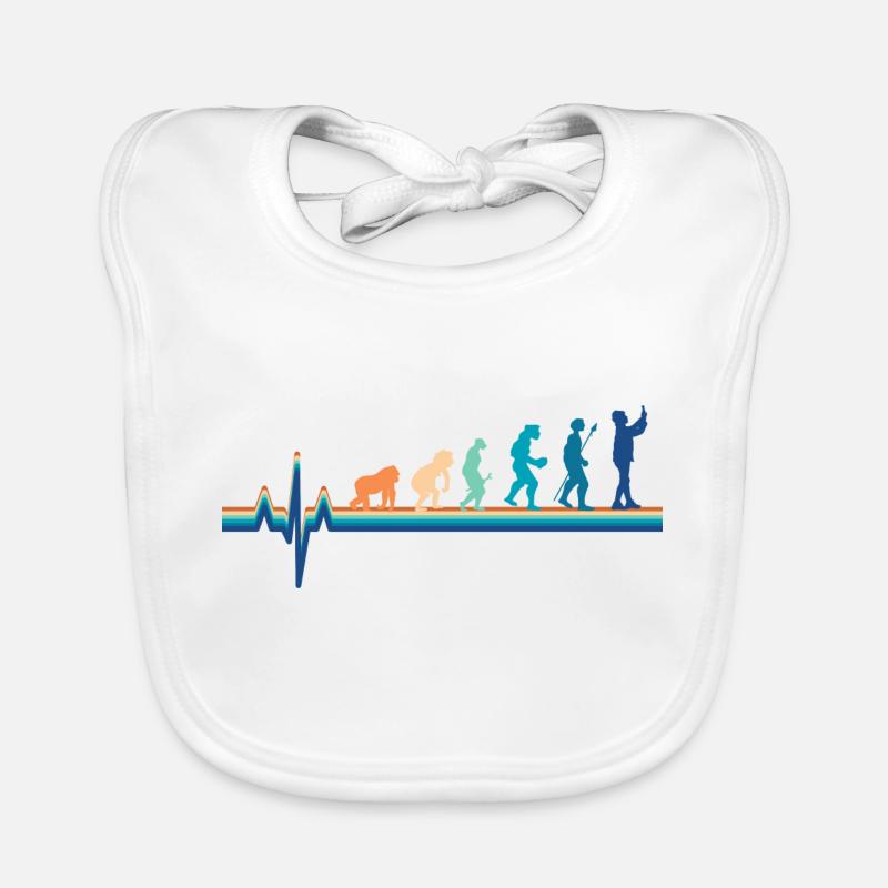 Evolution Heartbeat Soziale Netzwerke Baby Bio-Lätzchen