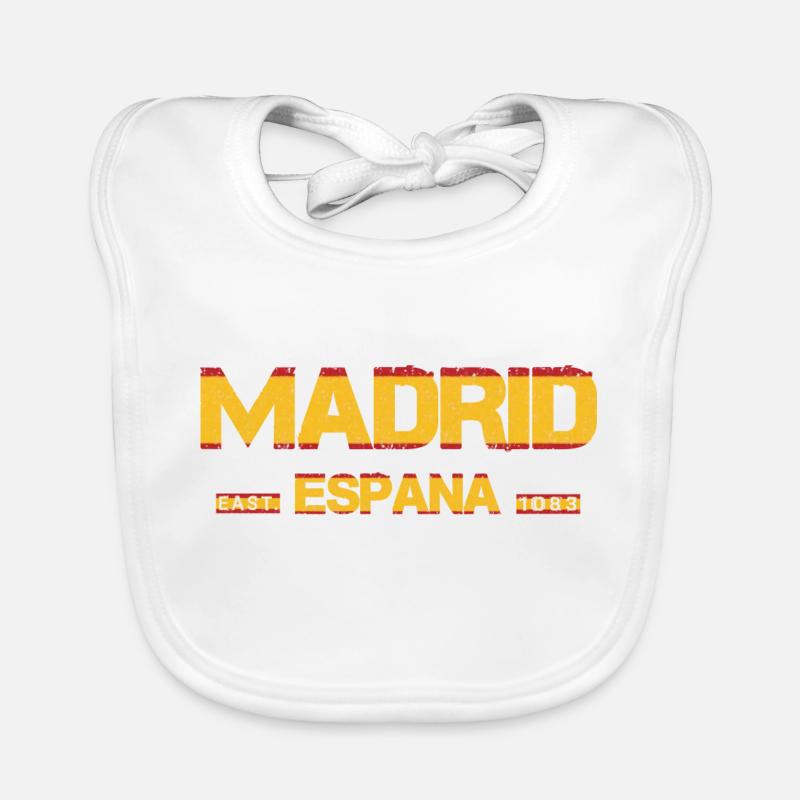 Madrid - Espagne Bavoir bio Bébé