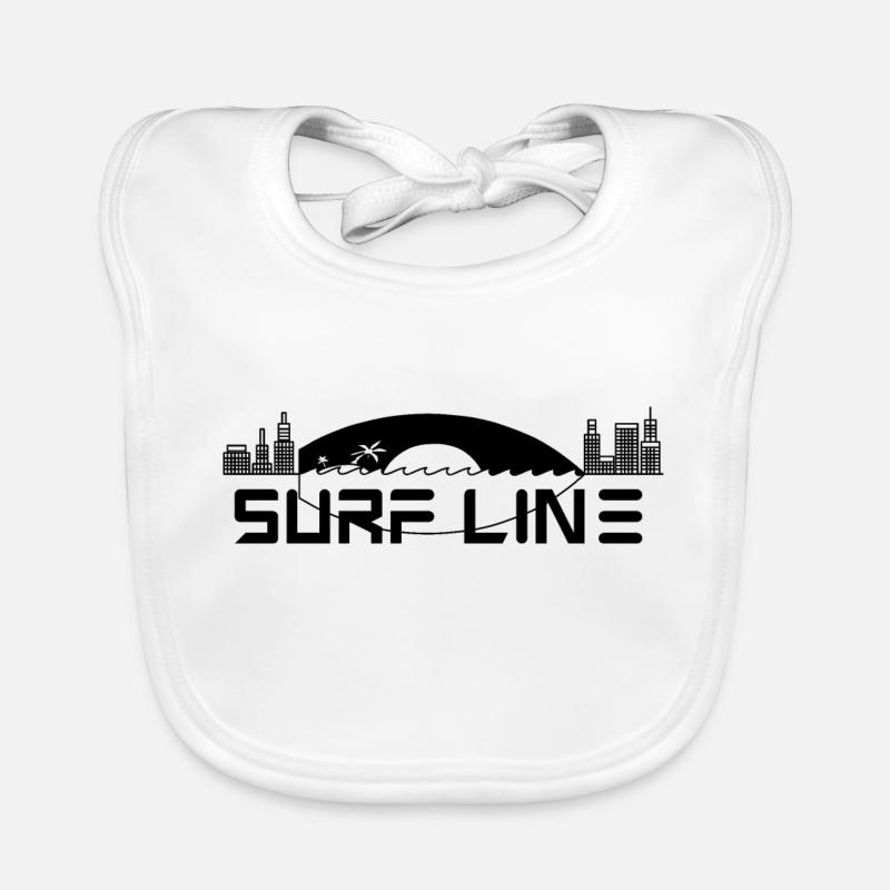 Surfline 3 Black version Bavoir bio Bébé