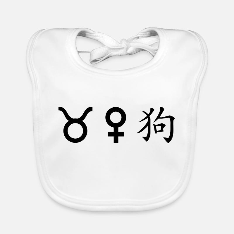 Taureau Vénus Chien Bavoir bio Bébé