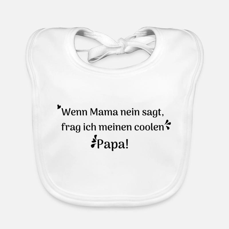 lustige sprüche cooler papa Baby Bio-Lätzchen