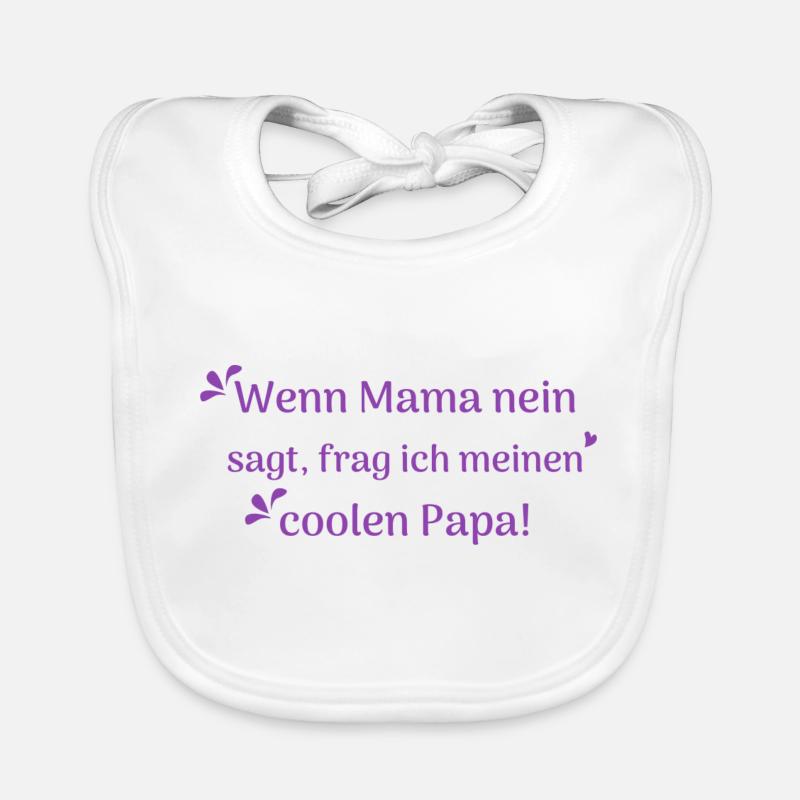 lustige sprüche cooler papa Baby Bio-Lätzchen