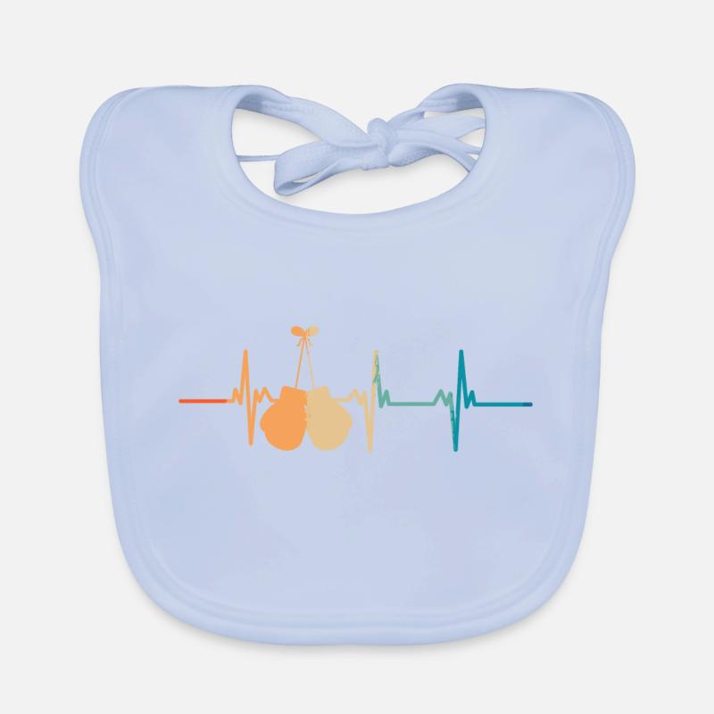 Heartbeat Boxing Organic Baby Bibs