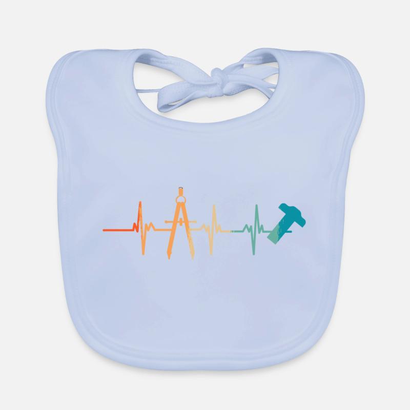 Battement de cœur Architecte Bavoir bio Bébé