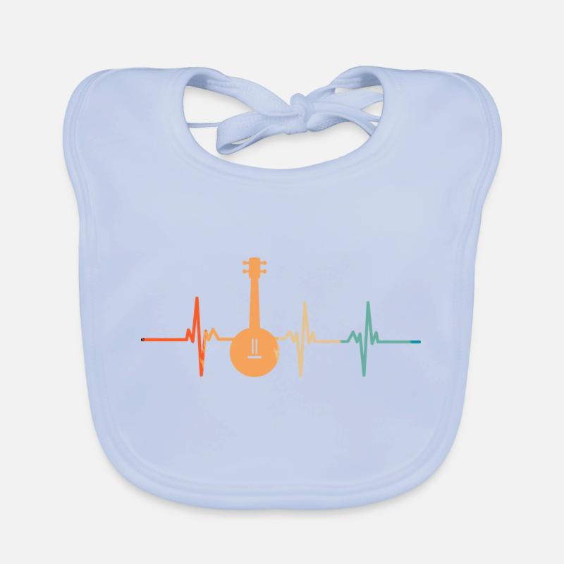 Banjo heartbeat Organic Baby Bibs