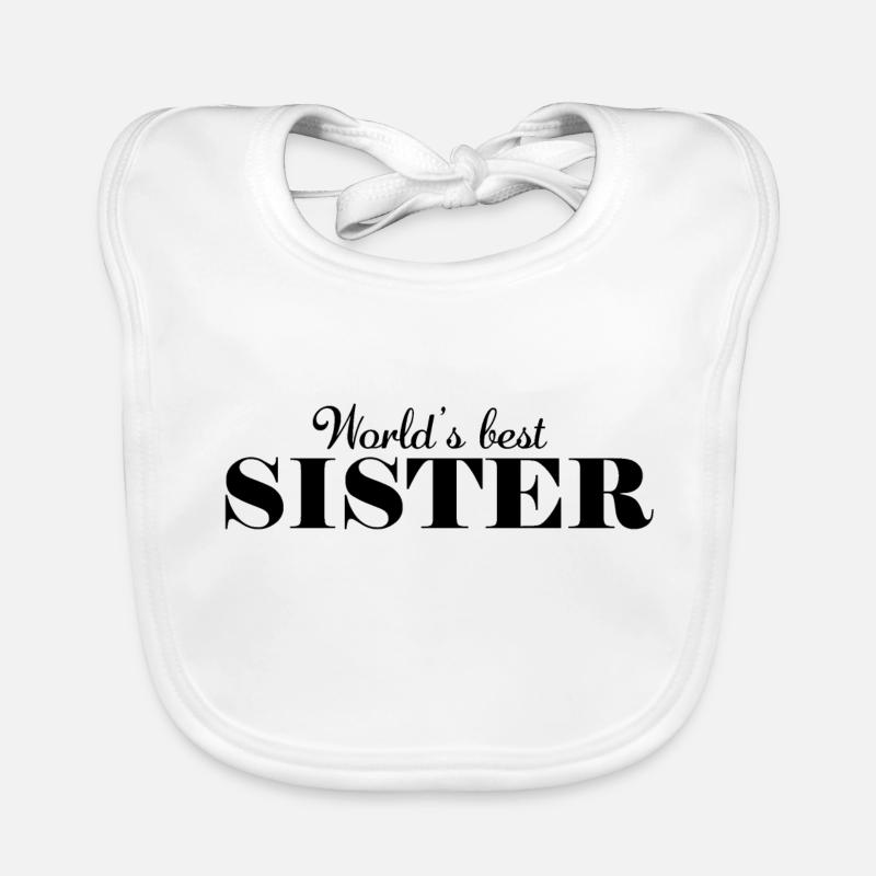 die beste Schwester der Welt Baby Bio-Lätzchen