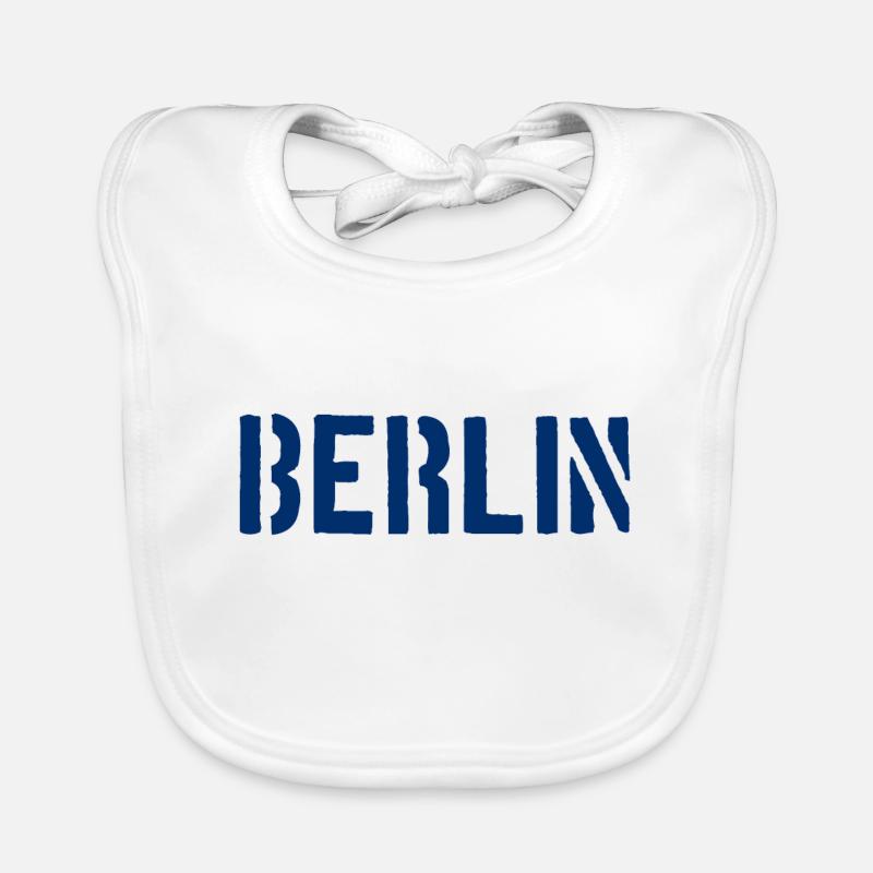 Berlin Slogan - Brandenburger Tor - Alexanderplatz Baby Bio-Lätzchen