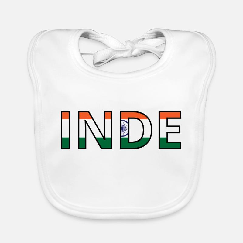 Drapeau Inde Bavoir bio Bébé