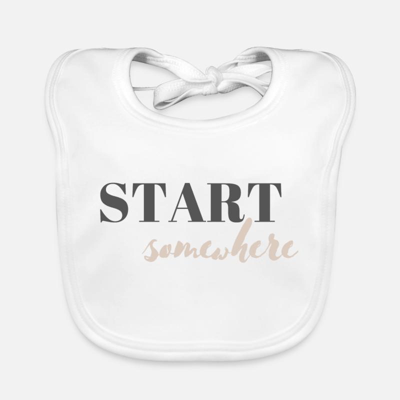Start somewhere Baby Bio-Lätzchen