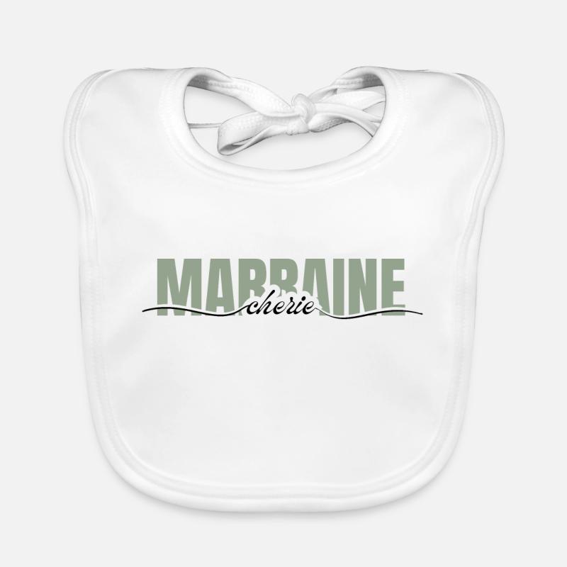 marraine chérie -cadeau marraine Bavoir bio Bébé