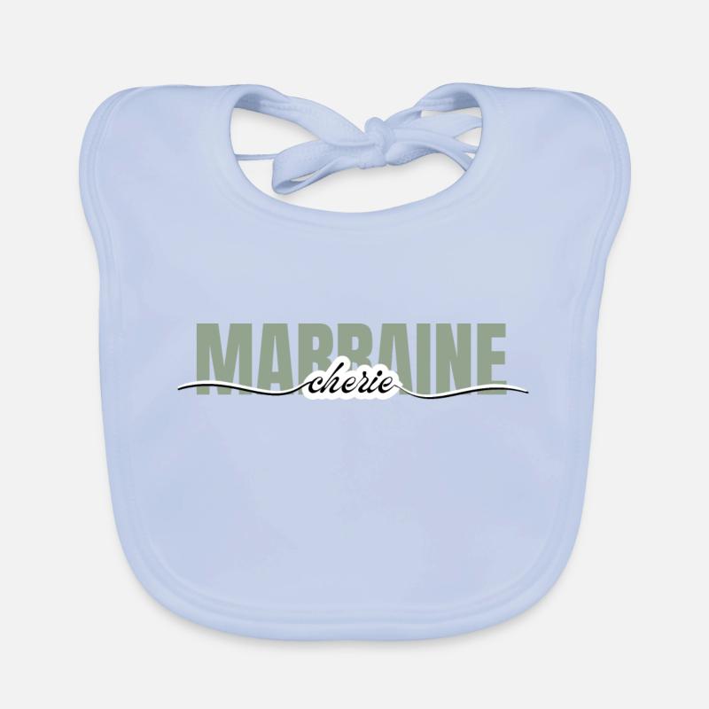marraine chérie -cadeau marraine Bavoir bio Bébé