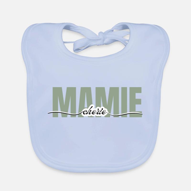 Mamie chérie -cadeau grand mère Bavoir bio Bébé