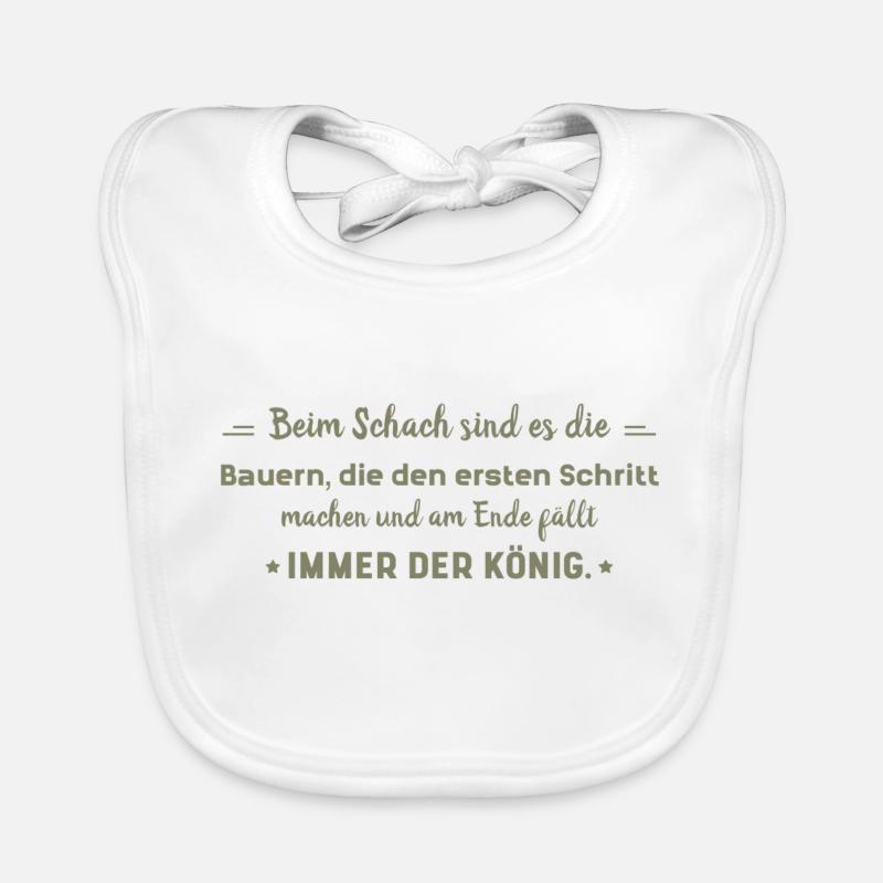 funny sayings farmer vs. King Organic Baby Bibs
