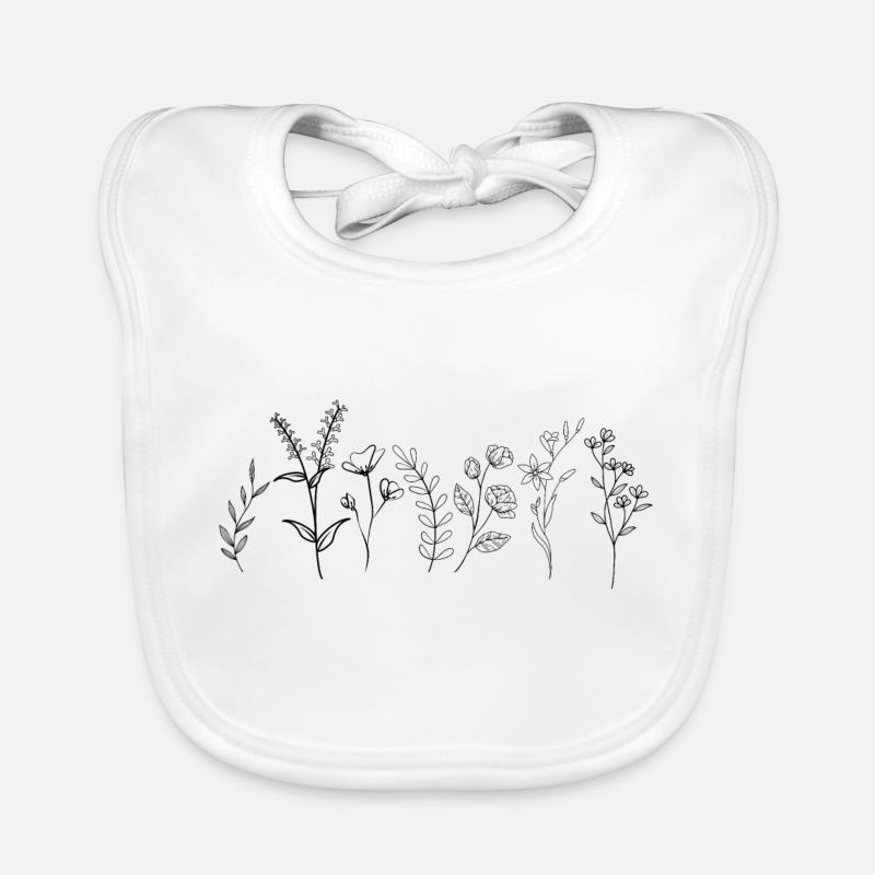 Wildblumen Baby Bio-Lätzchen